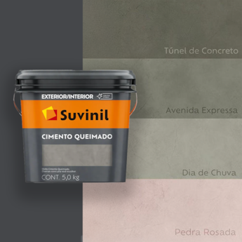 Cimento Queimado Suvinil Túnel de Concreto 5kg Cimento Queimado Suvinil Túnel de Concreto 5kg