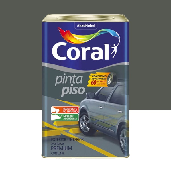 Coral Pinta Piso Cinza Escuro 18l Coral Pinta Piso Cinza Escuro 18l