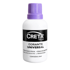 Creta Corante Universal Pigmento Lilás 34ml