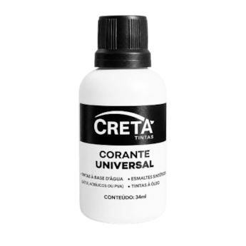 Creta Corante Universal Pigmento Preto 34ml