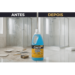 Creta Limpa Obra Porcelanato Cerâmica Box de Banheiro 1L