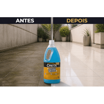 Creta Limpa Obra Porcelanato Cerâmica Box de Banheiro 1L
