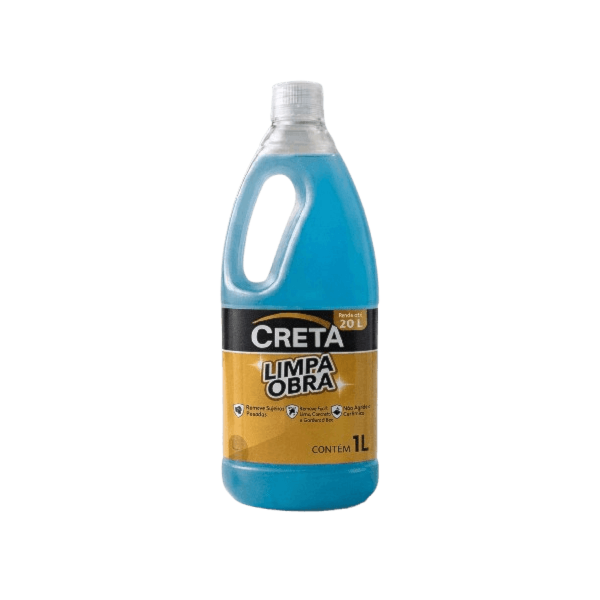 Creta Limpa Obra Porcelanato Cerâmica Box de Banheiro 1L