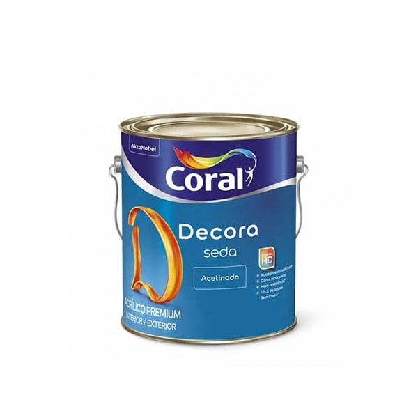 Decora Seda Acrílico Acetinado Branco 3,6L