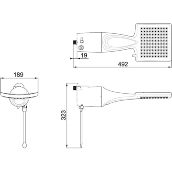 LORENZETTI CHUVEIRO ELETRÔNICO LORENSHOWER 7500W 220V BRANCO