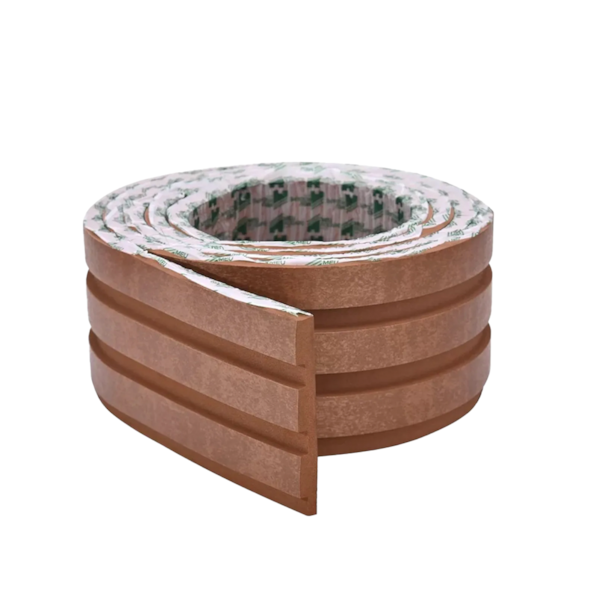 Painel Ripado Laminado Urban EVA Autocolante 10cm Meu Rodapé Rolo 10m Bronze Painel Ripado Laminado Urban EVA Autocolante 10cm Meu Rodapé Rolo 10m Bronze