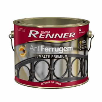 RENNER ESMALTE ANTI FERRUGEM BRILHANTE BRANCO/BASE PASTEL 2.1L 