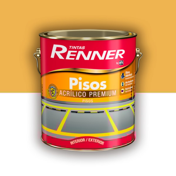 RENNER PISOS FOS AMARELO DEMARCAÇÃO 3.6L RENNER PISOS FOS AMARELO DEMARCAÇÃO 3.6L