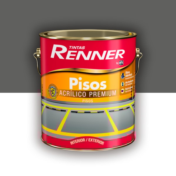 RENNER PISOS FOS CINZA GRAFITE 3.6L RENNER PISOS FOS CINZA GRAFITE 3.6L