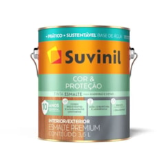 SUVINIL ESMALTE COR & PROTEÇÃO BASE AGUA BRANCO BRILHANTE 3.6L