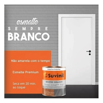 SUVINIL ESMALTE SINTETICO ACETINADO SOLVENTE SEMPRE BRANCO 900ML
