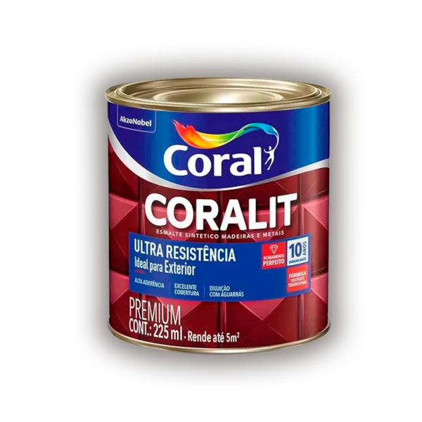 Tinta Esmalte Coralit Alto Brilho Branco 225ml Tinta Esmalte Coralit Alto Brilho Branco 225ml
