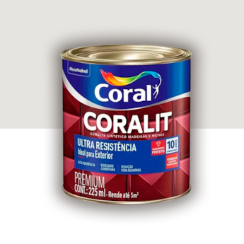 Tinta Esmalte Coralit Alto Brilho Branco Gelo 225ml Tinta Esmalte Coralit Alto Brilho Branco Gelo 225ml