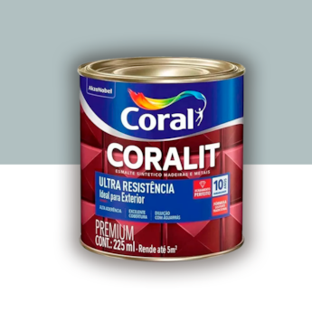 Tinta Esmalte Coralit Alto Brilho Cinza Medio 225ml Tinta Esmalte Coralit Alto Brilho Cinza Medio 225ml
