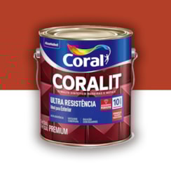 Tinta Esmalte Coralit Alto Brilho Colorado 3,6l