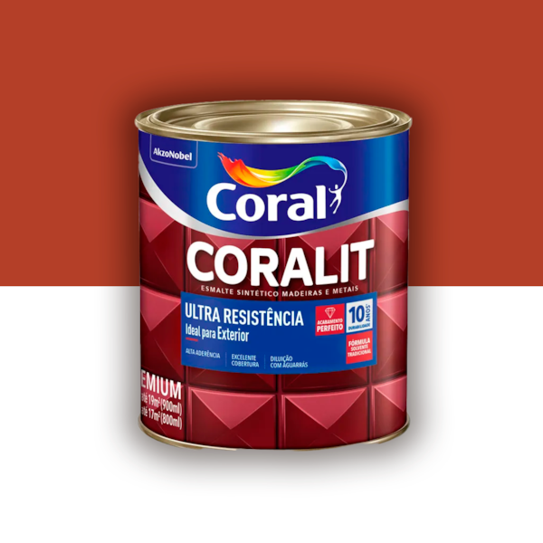 Tinta Esmalte Coralit Alto Brilho Colorado 900ml