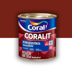 Tinta Esmalte Coralit Alto Brilho Marrom 225ml