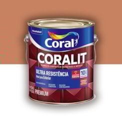 Tinta Esmalte Coralit Alto Brilho Marrom Conhaque 3,6l Tinta Esmalte Coralit Alto Brilho Marrom Conhaque 3,6l
