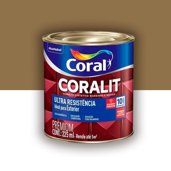 Tinta Esmalte Coralit Alto Brilho Ouro 225ml Tinta Esmalte Coralit Alto Brilho Ouro 225ml
