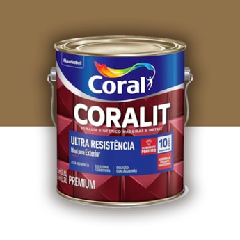 Tinta Esmalte Coralit Alto Brilho Ouro 3,6l