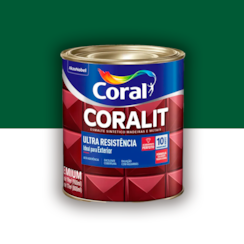 Tinta Esmalte Coralit Alto Brilho Verde Colonial 900ml