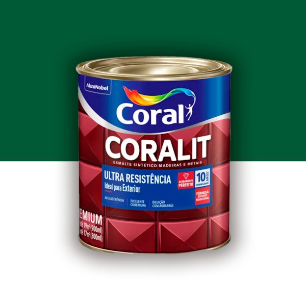 Tinta Esmalte Coralit Alto Brilho Verde Colonial 900ml Tinta Esmalte Coralit Alto Brilho Verde Colonial 900ml