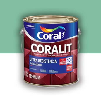 Tinta Esmalte Coralit Alto Brilho Verde Nilo 3,6l