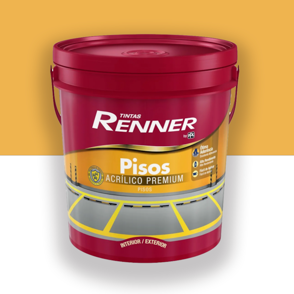 Tinta Piso Renner Amarelo Demarcação 18l