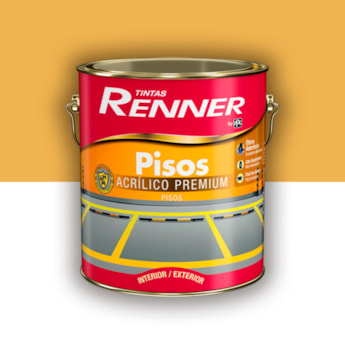 Tinta Piso Renner Amarelo Demarcação 3,6l