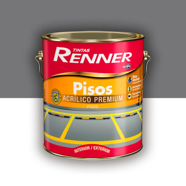 Tinta Piso Renner Cinza 3,6l