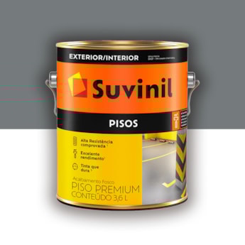 Tinta Piso Suvinil Cinza 3,6l Tinta Piso Suvinil Cinza 3,6l