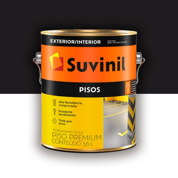 Tinta Piso Suvinil Preto 3,6l Tinta Piso Suvinil Preto 3,6l