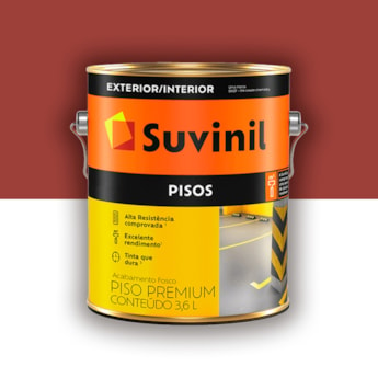 Tinta Piso Suvinil Vermelho 3,6l