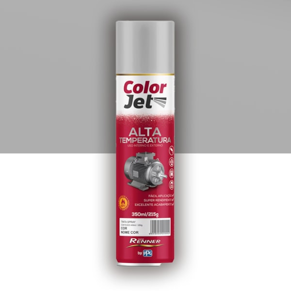 Tinta Spray Aluminio Alta Temperatura Color Jet