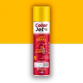 Tinta Spray Amarelo Uso Geral Color Jet