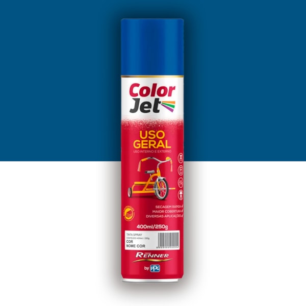 Tinta Spray Azul Real Uso Geral Color Jet