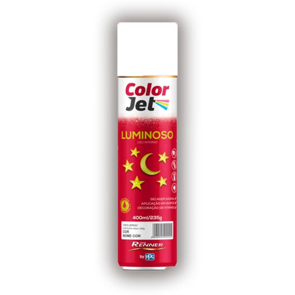 Tinta Spray Branco Luminoso Color Jet