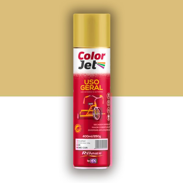 Tinta Spray Dourado Uso Geral Color Jet