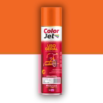 Tinta Spray Laranja Uso Geral Color Jet