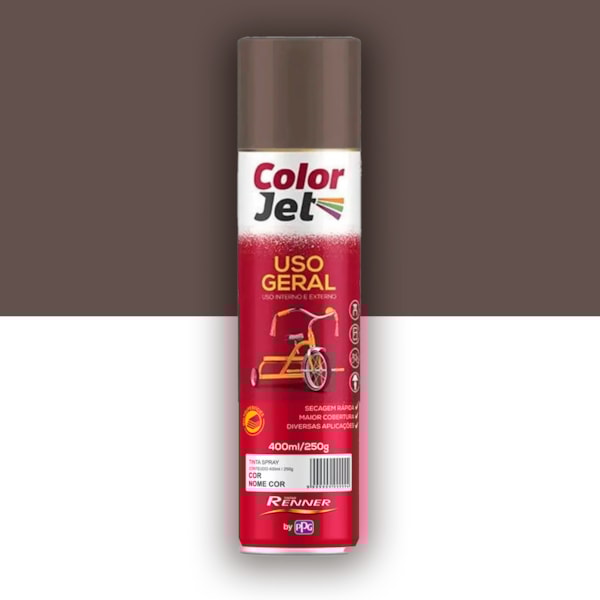 Tinta Spray Marrom Uso Geral Color Jet