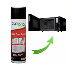 Tinta Spray para Microondas Preto Interno/Externo Daxxia Tinta Spray para Microondas Preto Interno/Externo Daxxia
