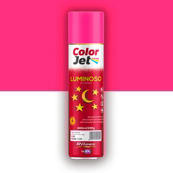 Tinta Spray Rosa Pink Luminoso Color Jet Tinta Spray Rosa Pink Luminoso Color Jet