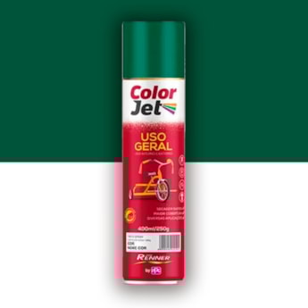 Tinta Spray Verde Escuro Uso Geral Color Jet