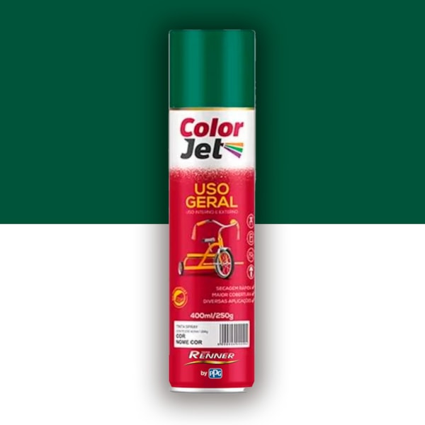 Tinta Spray Verde Escuro Uso Geral Color Jet