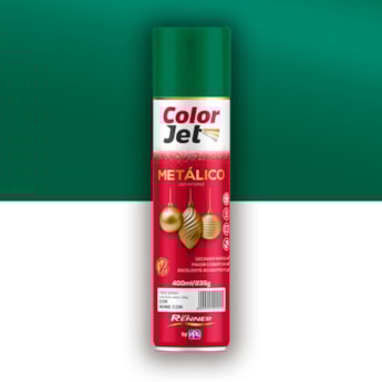 Tinta Spray Verde Metálico Color Jet