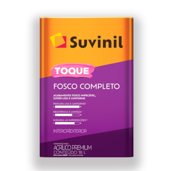 Toque Fosco Completo Suvinil Branco 18l  Toque Fosco Completo Suvinil Branco 18l