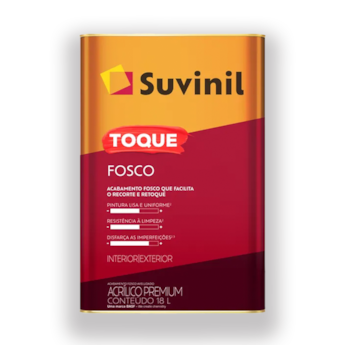 Toque Fosco Suvinil Branco 18l Toque Fosco Suvinil Branco 18l