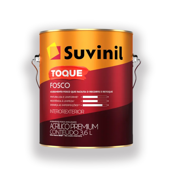 Toque Fosco Suvinil Branco 3,6l Toque Fosco Suvinil Branco 3,6l