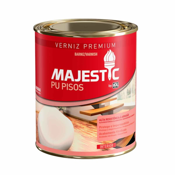 VERNIZ PU PISOS MAJESTIC BRILHANTE 900ML VERNIZ PU PISOS MAJESTIC BRILHANTE 900ML