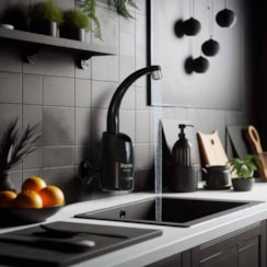 ZAGONEL TORNEIRA ELÉTRICA LUNA 5500W 220V PRETA PAREDE